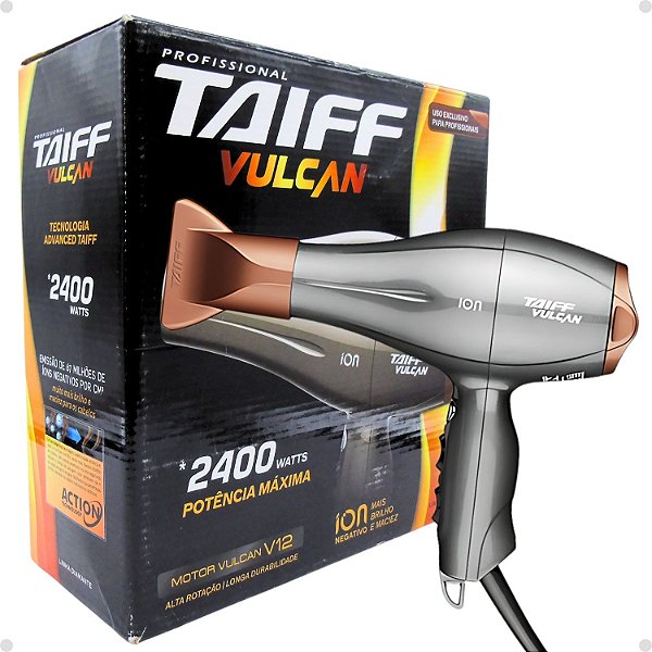 Secador Taiff Vulcan Ion 2400W 127V