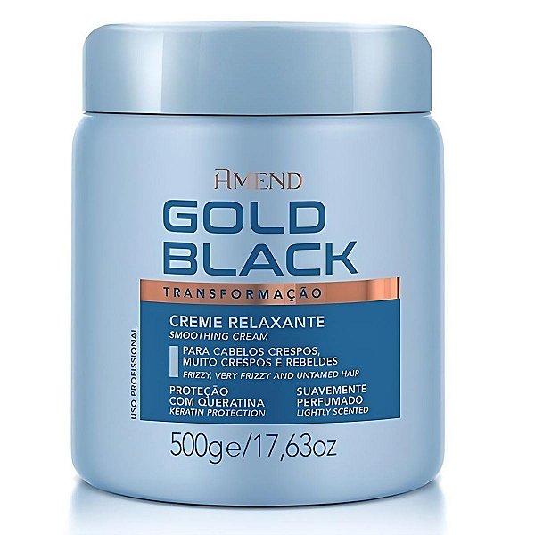 Creme Relaxante Amônia Amend Gold Black 500g