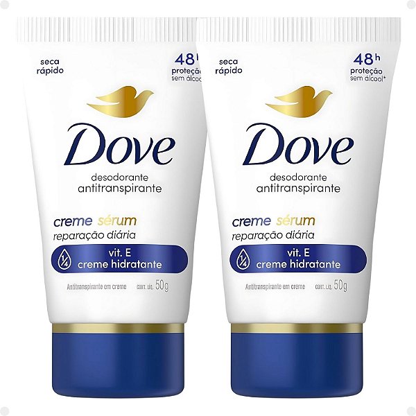 Kit Dove Creme Sérum: 2 Desodorantes Reparação Diária