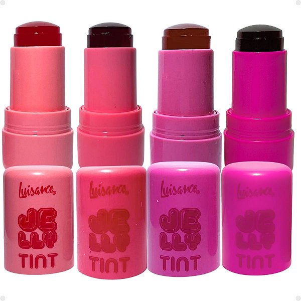 Kit Luisance Jelly Tint: Realça Lábios e Bochechas 4 Cores