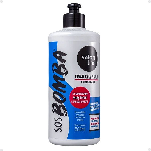 Creme De Pentear Salon Line S.O.S Bomba Original 500ml Embalagem Antiga