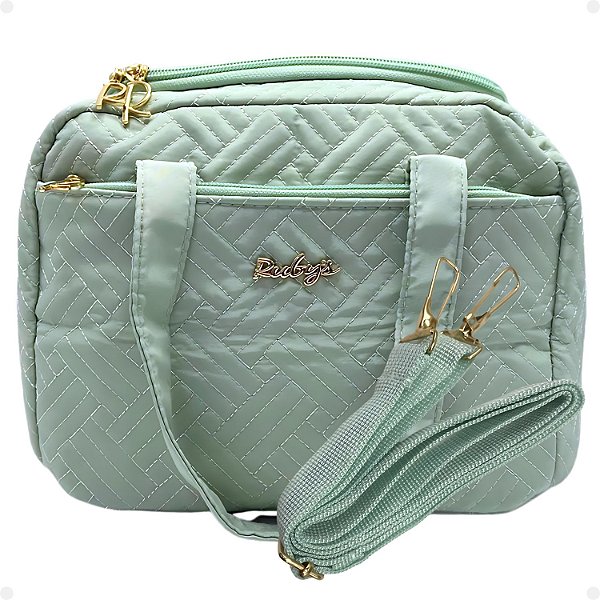 Necessaire Térmica Rubys Com Alça Verde Claro Necf-154b