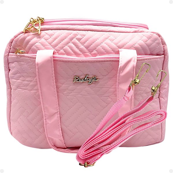 Necessaire Térmica Rubys Com Alça Rosa Necf-154b