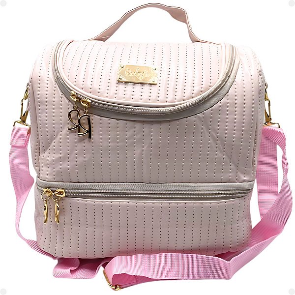 Necessaire Térmica Rubys Com Alça Rosa Claro Nec-038tx