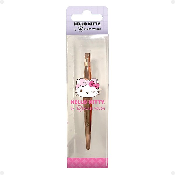 Pinça Dourada Hello Kitty By Klass Vough Ponta Reta Twhk-01