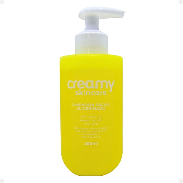 Limpador Facial Glicerinado Creamy Skincare 50% de glicerina 200ml