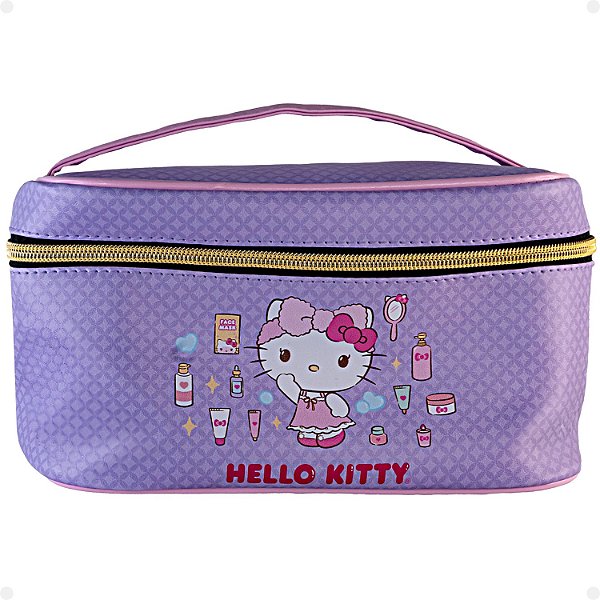 Necessaire Organizadora Hello Kitty by Klass Vough Lilás Kchk-05l