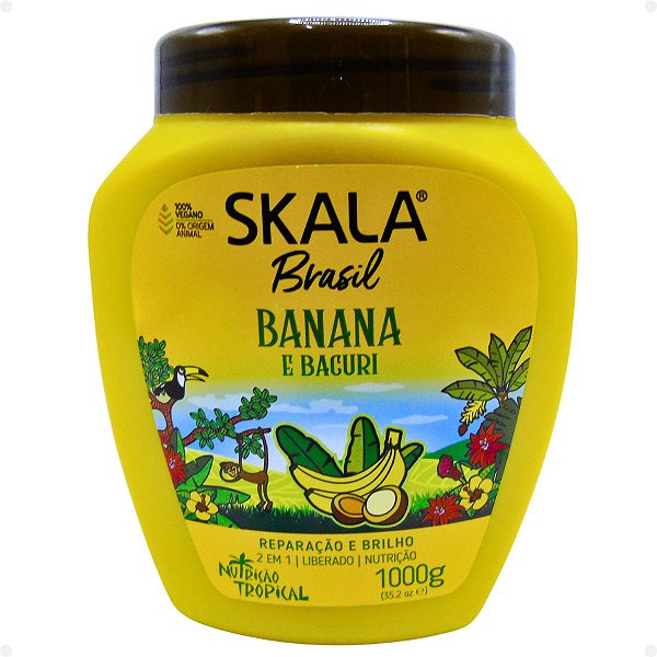Creme de Tratamento Skala Banana e Bacuri 2 em 1 1000g