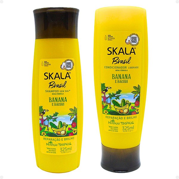 Kit Skala Banana e Bacuri: Shampoo e Condicionador 325ml