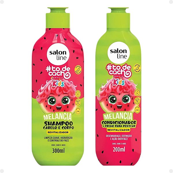 Salon Line Kids #todecacho: Shampoo e Condicionador Melancia