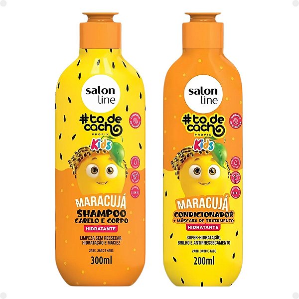 Salon Line Kids #todecacho: Shampoo e Condicionador Maracujá