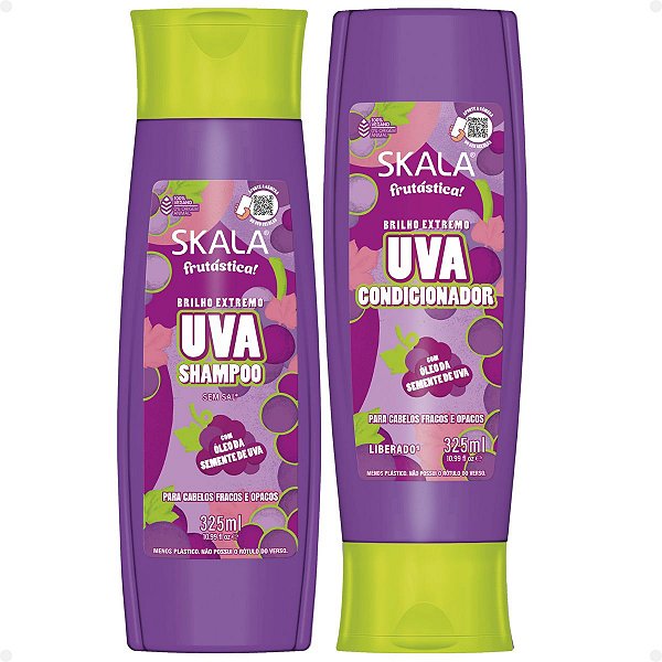 Kit Skala Uva: Shampoo e Condicionador 325ml