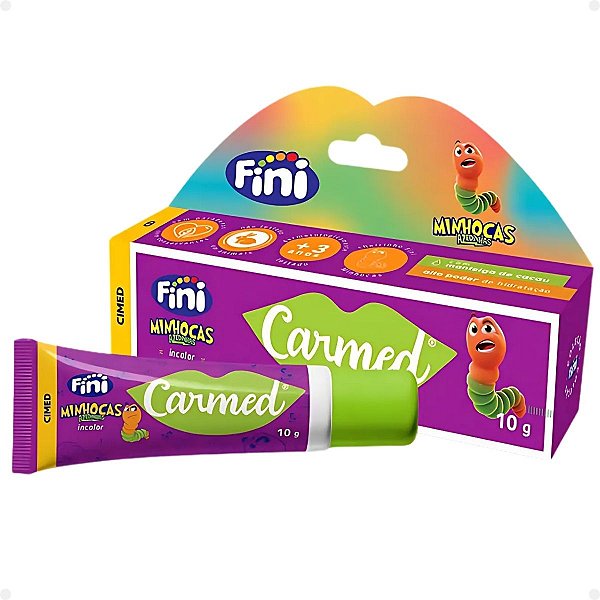 Hidratante Labial Carmed Fini Minhoca Incolor 10g
