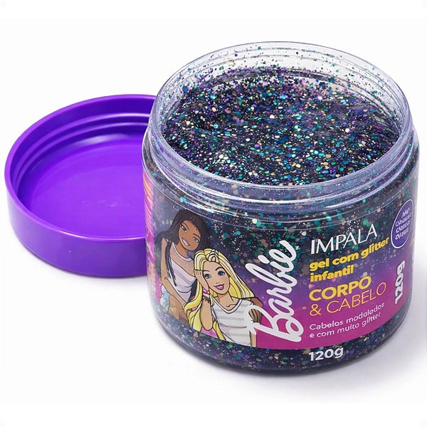 Gel Glitter Impala Barbie Corpo e Cabelo 120g