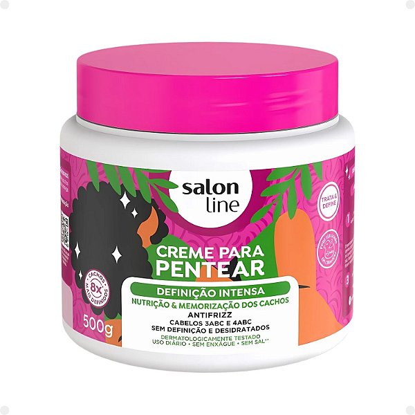 Creme para Pentear Salon Line Definição Intensa 500g