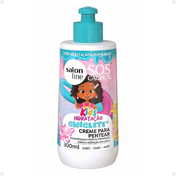 Creme para Pentear Salon Line Kids Sos Cachos Chiclete 300ml
