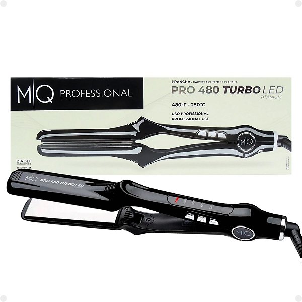 Prancha Mq Pro 480 Turbo Led Titanium Bivolt