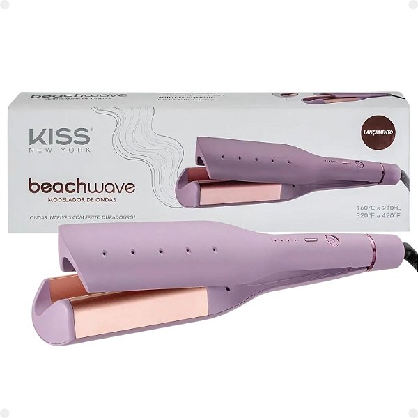 Modelador de Ondas Kiss New York Beachwave Lilás Bivolt