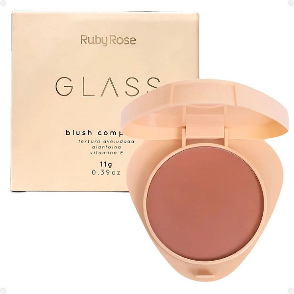 Blush Compacto Ruby Rose Glass Gb10 Hb-6120-1