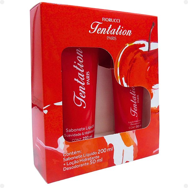 Kit Sabonete 200ml e Loção Hidratante 50ml Fiorucci Tentation