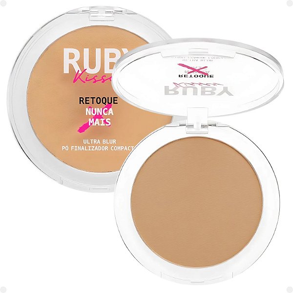 Pó Finalizador Compacto Ruby Kisses Ultra Blur Retoque Nunca Mais Medium Ruc02b