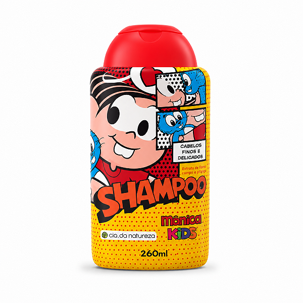 Shampoo Cia da Natureza Mônica Kids Cabelos Finos e Delicados 260ml