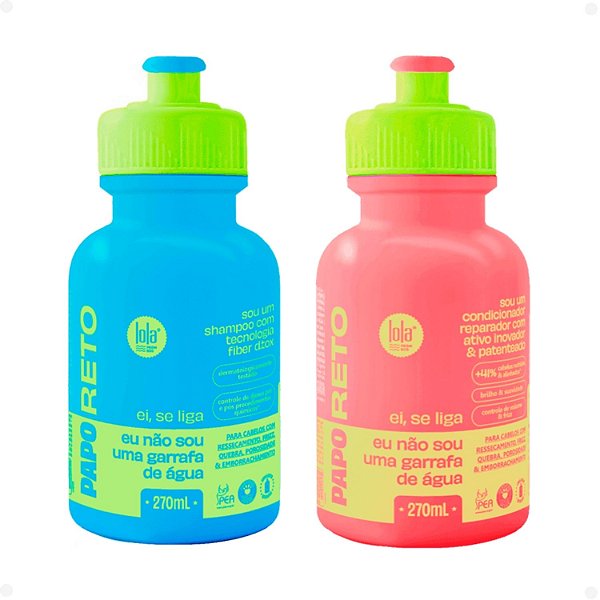 Kit Lola From Rio Papo Reto: Shampoo e Condicionador 270ml