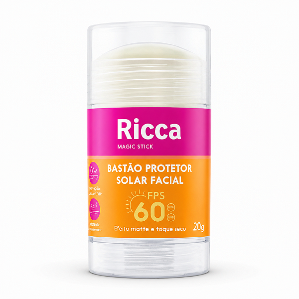 Bastão Protetor Solar Facial Ricca Fps 60 Cód.3816