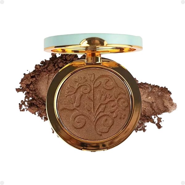 Blush, Iluminador e Sombra Compacto 3x1 Tracta Junior Mendes Glowing 11g