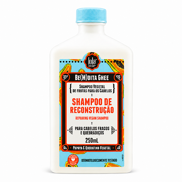 Shampoo de Reconstrução Lola Bem(m)dita Ghee Mamão 250ml