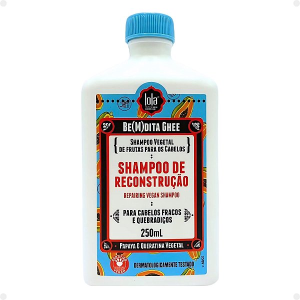 Shampoo de Reconstrução Lola Bem(m)dita Ghee Mamão 250ml