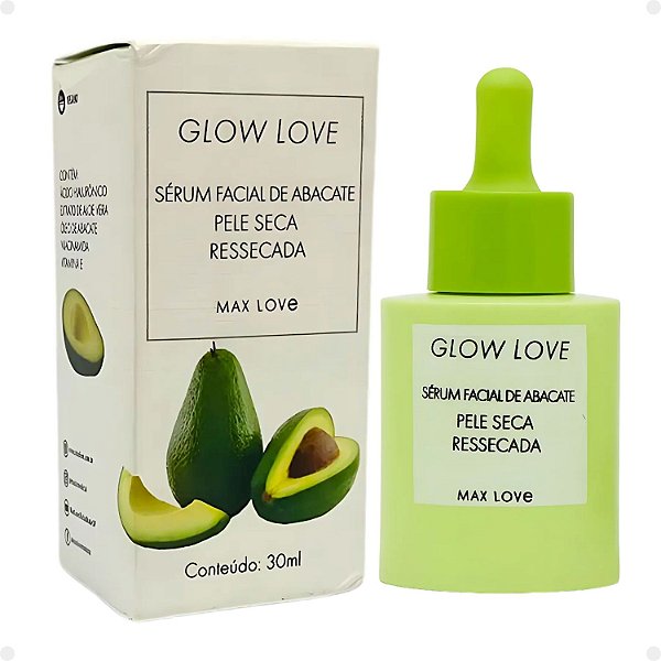 Sérum Facial Max Love Glow Love Abacate Pele Seca Ressecada 30ml
