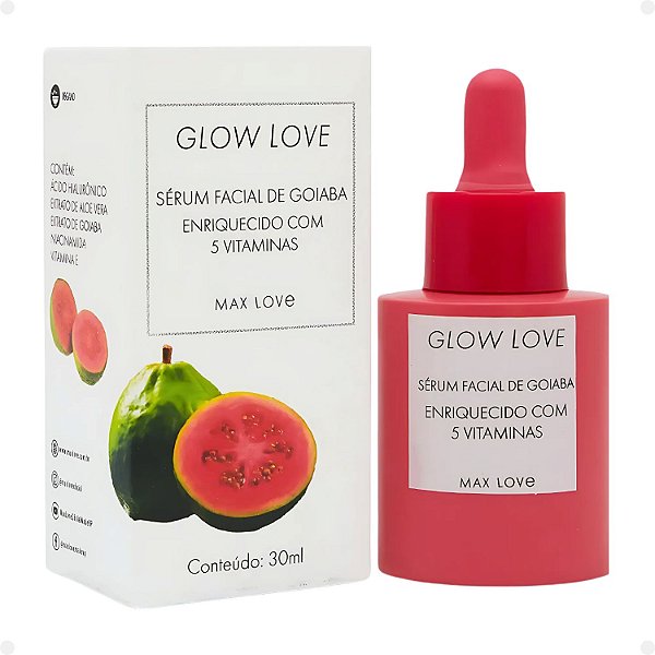 Sérum Facial Max Love Glow Love Goiaba 5 Vitaminas 30ml