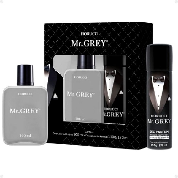 Kit Fiorucci Mr. Grey: Deo Colônia 100ml E Desodorante 170ml