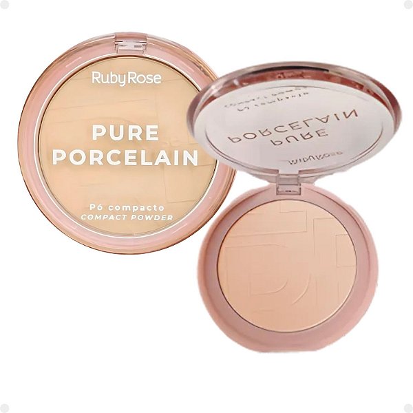 Pó Compacto Ruby Rose Pure Porcelain P20 Hbm401-2