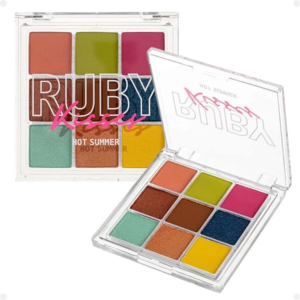Paleta de Sombras Ruby Kisses Hot Summer Rmps11br