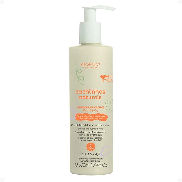Ativador de Cachos Arvensis Cachinhos Naturais Cabelos Ondulados e Cacheados 300ml