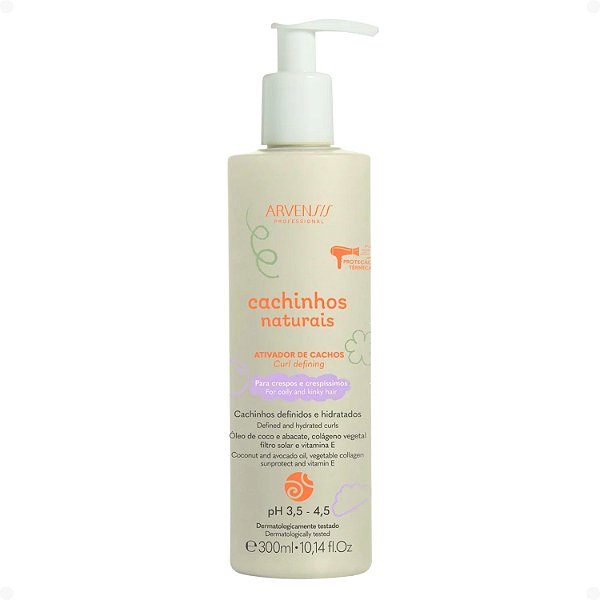 Ativador de Cachos Arvensis Cachinhos Naturais Cabelos Crespos e Crespíssimos 300ml