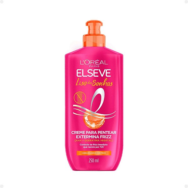 Creme Para Pentear Elseve Liso dos Sonhos Extermina Frizz 250ml
