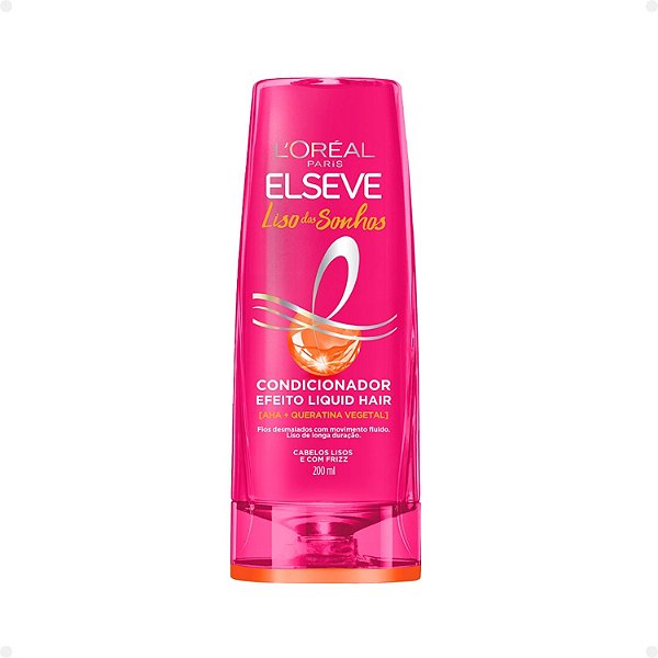 Condicionador Elseve Liso dos Sonhos Efeito Liquid Hair 200ml