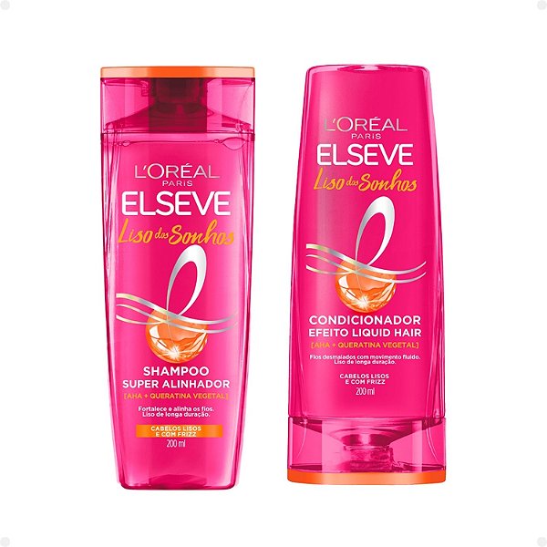 Kit Elseve Liso Dos Sonhos: Shampoo e Condicionador 200ml