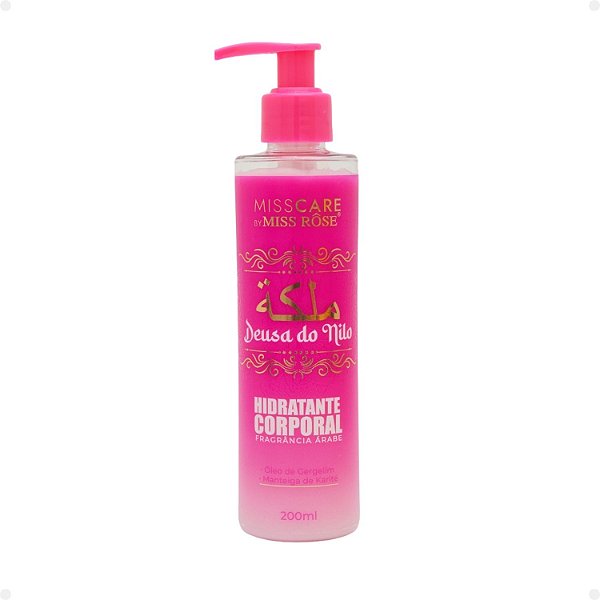 Hidratante Corporal Miss Rôse Fragrância Árabe Deusa do Nilo 200ml