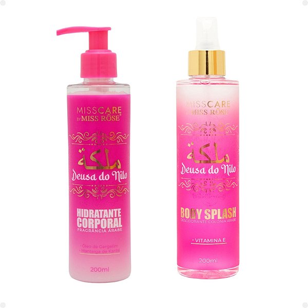 Kit Miss Rôse Deusa do Nilo: Body Splash e Hidratante Corporal 200ml