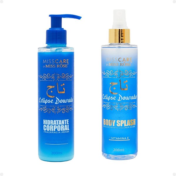 Kit Miss Rôse Eclipse Dourado: Body Splash e Hidratante Corporal 200ml