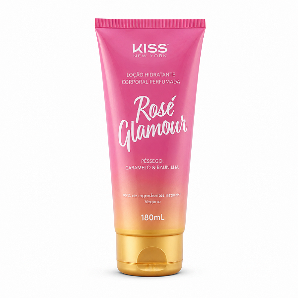 Loção Hidratante Corporal Kiss New York Rosé Glamour LCB05B 180ml