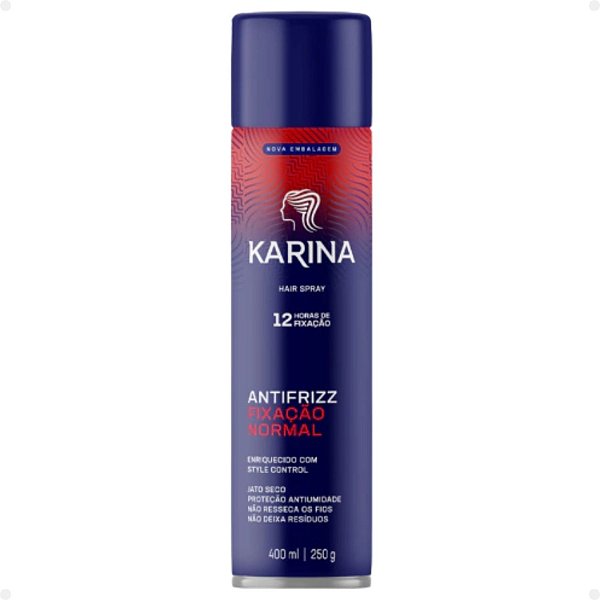 Hair Spray Karina Antifrizz Fixação Normal 250ml