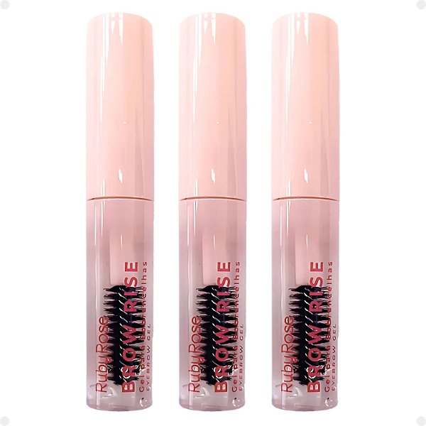 Kit Ruby Rose Brow Rise: 3 Gel Para Sobrancelhas