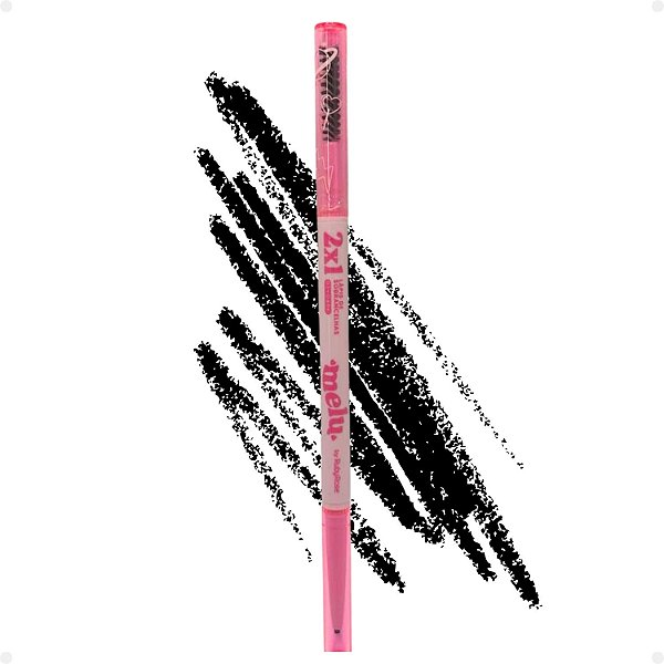 Lápis Para Sobrancelhas Melu By Ruby Rose Ponta Fina 2x1 Cor 03 Dark Rr2401-3