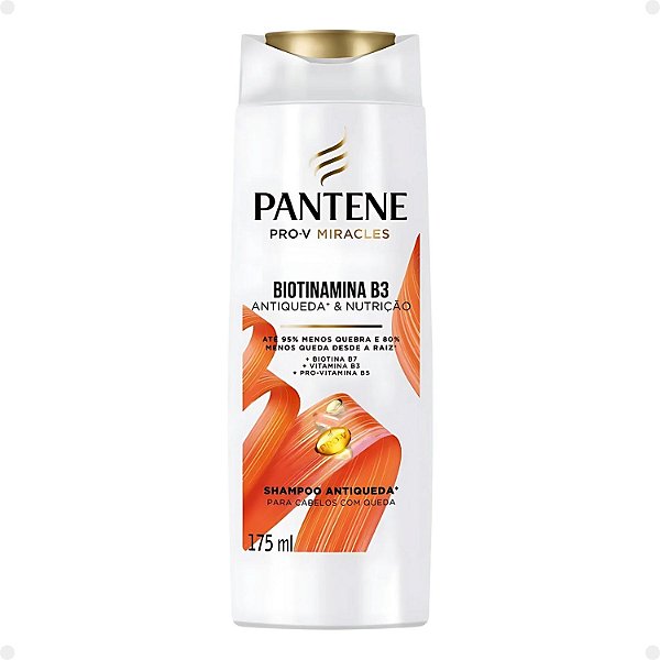 Shampoo Pantene Pro-v Biotinamina B3 Antiqueda e Nutrição 175ml