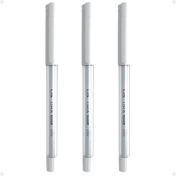 Kit Cis BPX: 3 Canetas Gel Brancas 1.0mm